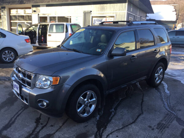 Photo of Gray 2012 Ford Escape Limited (Stock No 5514) for sale by Byrne Auto in Gorham, NH.